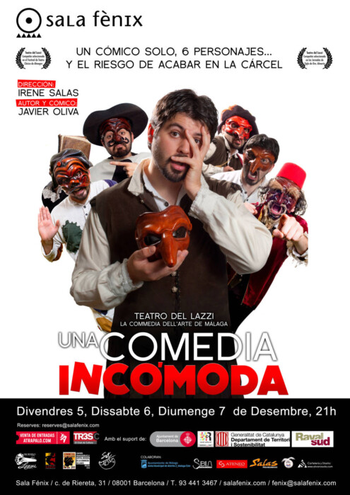 cartel UNA COMEDIA INCOMODA