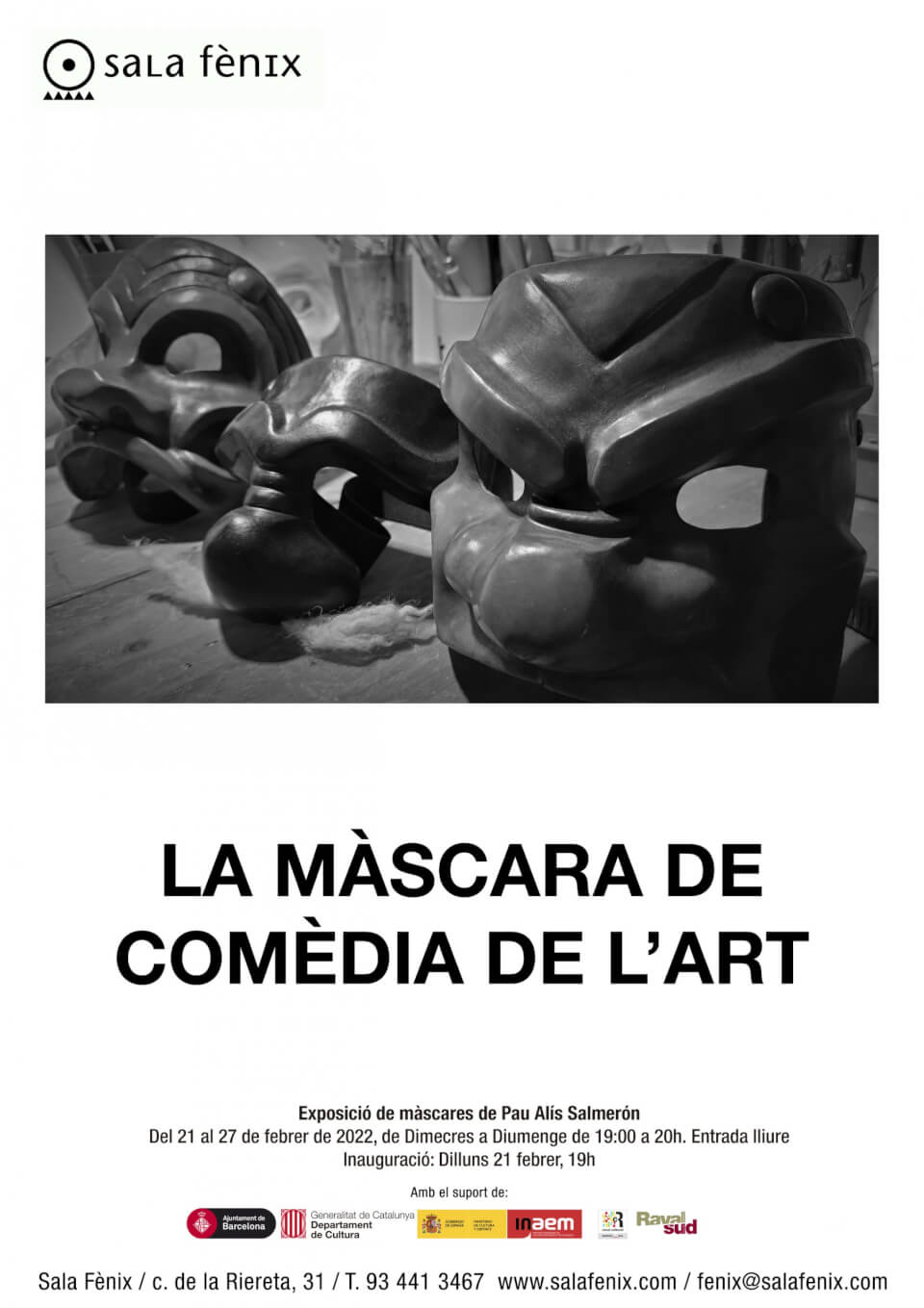 La màscara de comèdia de l’art i altres creacions // Pau Alís Salmerón