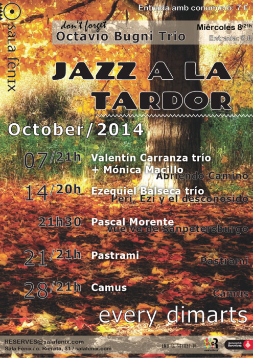 Jazz a la tardor - octubre